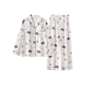 XIAFENYAN Pajama Set Women's Apricot