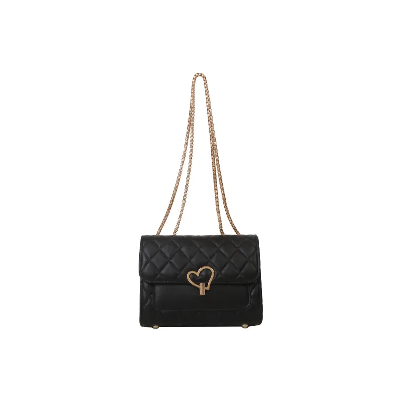 HCXK PU Chain Crossbody Bag, Shoulder Bag, Cell Phone Pouch Regular Women's White/Ecru/Light Brown/Black-10