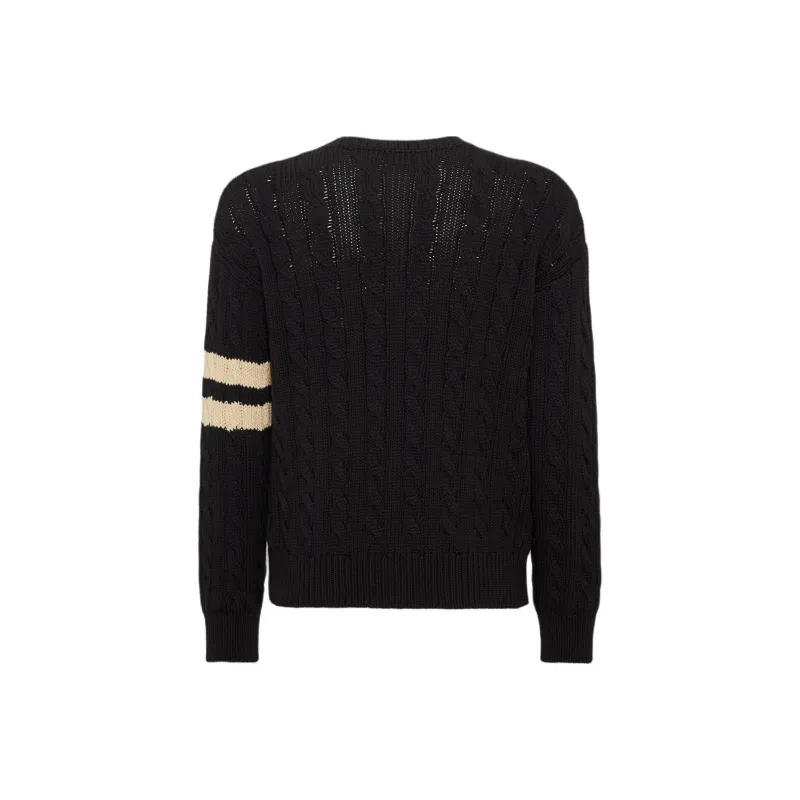 DSQUARED 2 Cable Knit Crewneck Jumper-1
