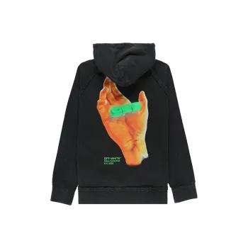 OFF WHITE Hand Logo Incompiuto Hoodie