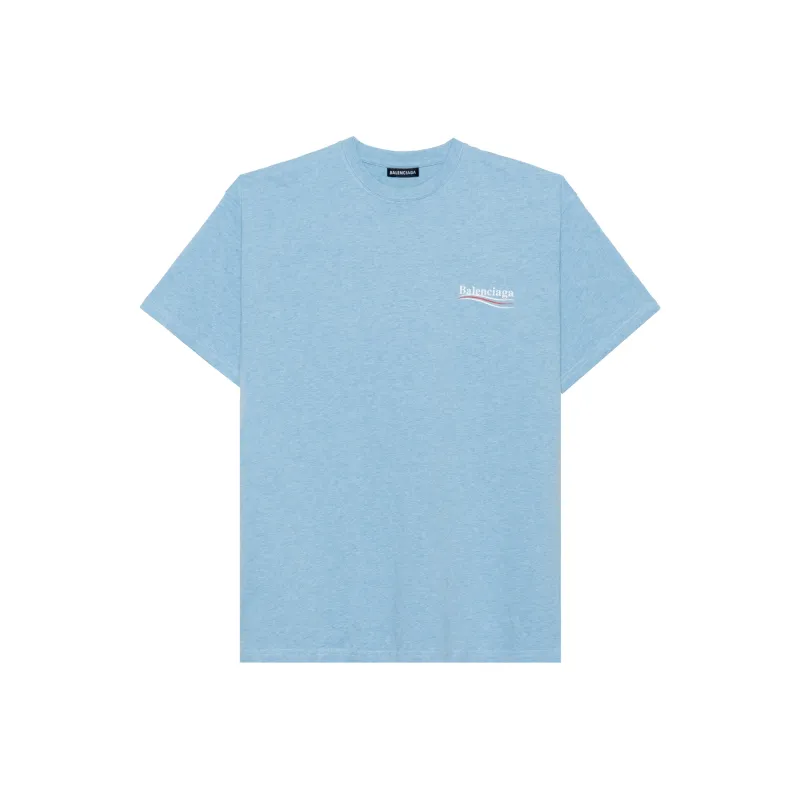 Balenciaga T Shirt Men's Carolina Blue-0