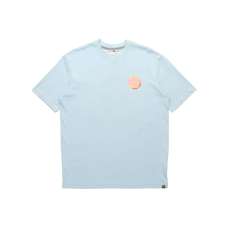 PUMA Set-in Sleeve T-Shirt Men's Sky Blue-0