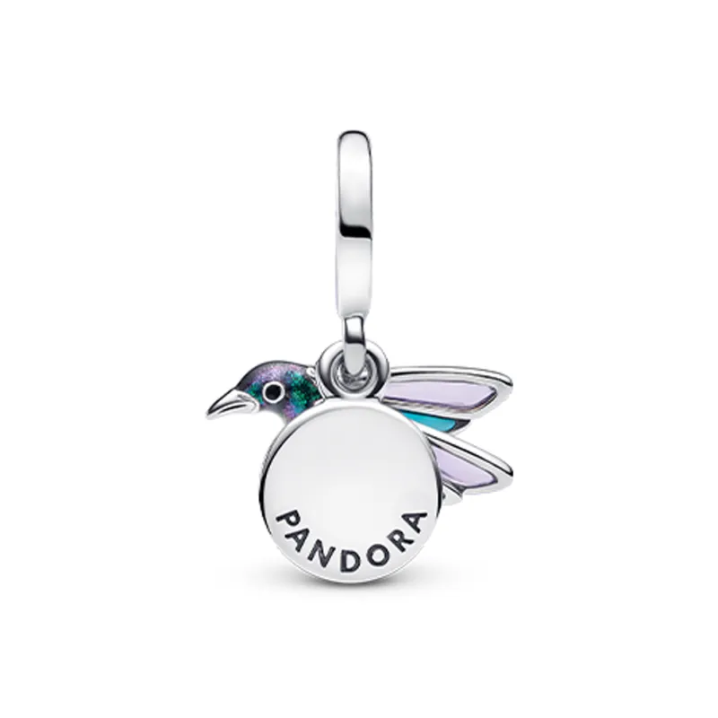 Pandora 925 Sterling Silver Charms / Pendants Women's Silver/Blue-1