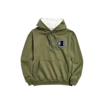 Champion Hooded Regular Sweatshirt US Version Men's Army Green