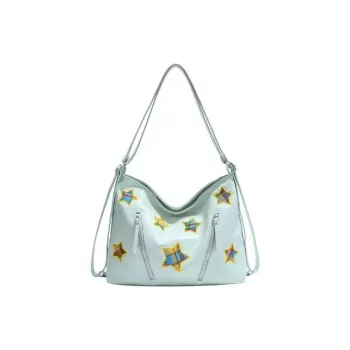 TTaG．baG PU Backpack Regular Women's Green/Blue/Black/White
