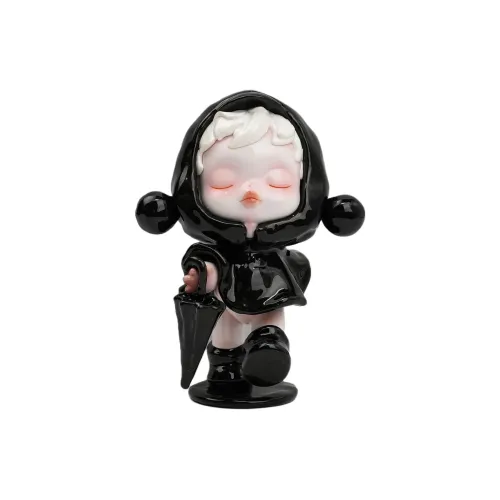 [Modified Doll] POP MART SP SKULLPANDA Temperature Collection Octopus Party, Black Umbrella Hang Tag Box 10cm