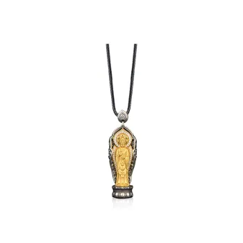 Three Blessings Of Happiness S925 Silver Necklaces Unisex