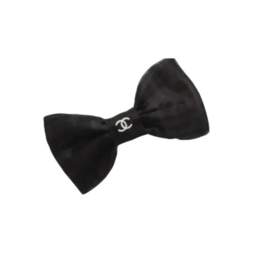 CHANEL Hair Clips Women's Black
