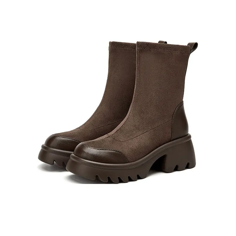 ST&SAT Ankle Boots Women's Brown-4