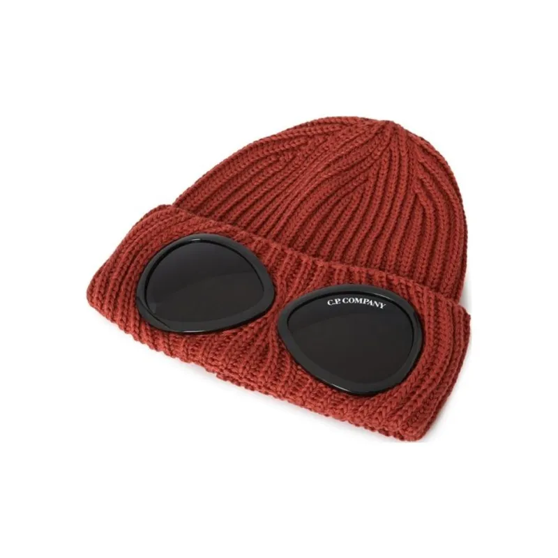 C.P.Company Goggle Detailed Turn Up Hem Beanie-3