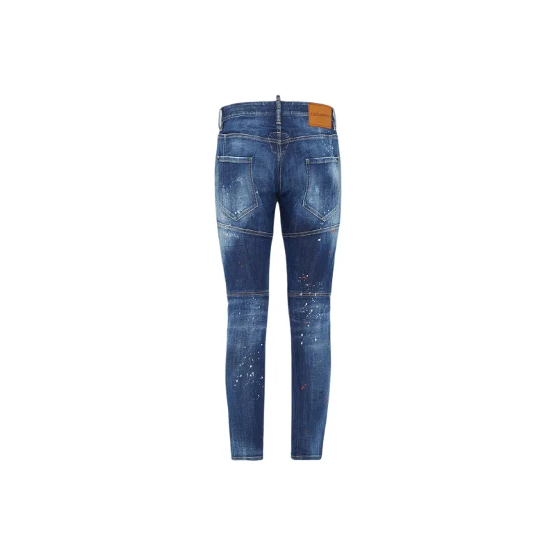 DSQUARED 2 Paint Splatter Distressed Skinny Jeans-1