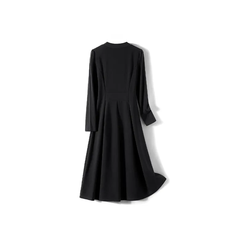 TOUCH Long Sleeved Dresses Women's Black-3