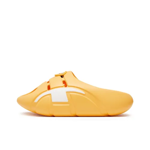 Champion Graffiti Slide Slippers Unisex Ginger Yellow