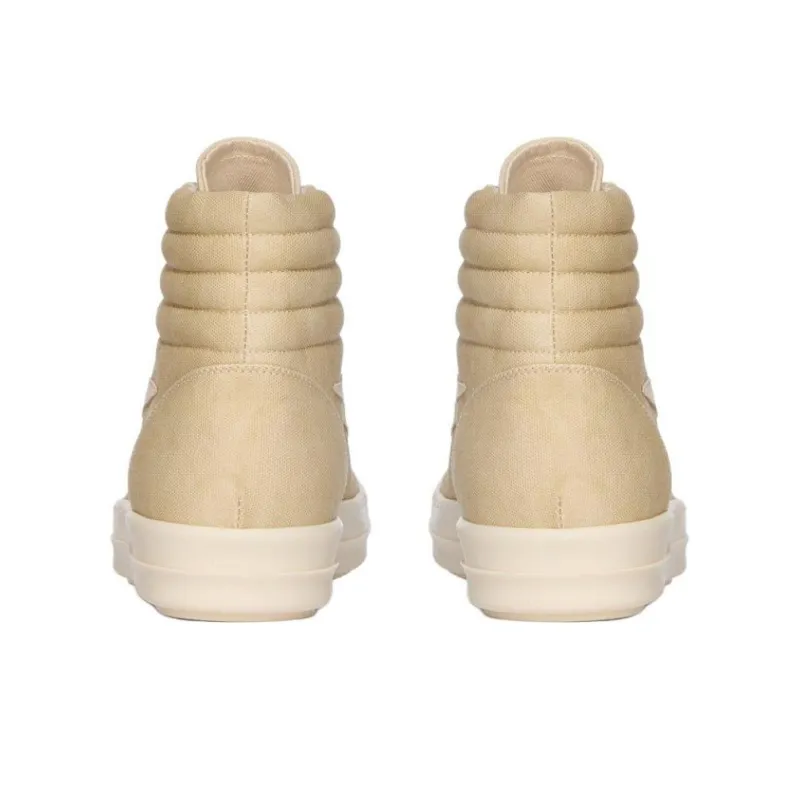 Rick Owens DRKSHDW High Top Skateboard Shoes Men's Yellow-3