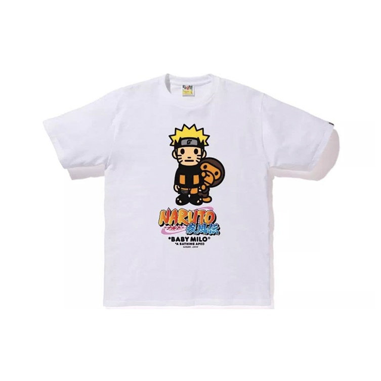 A BATHING APE X Naruto Milo #6 Tee White L - POIZON