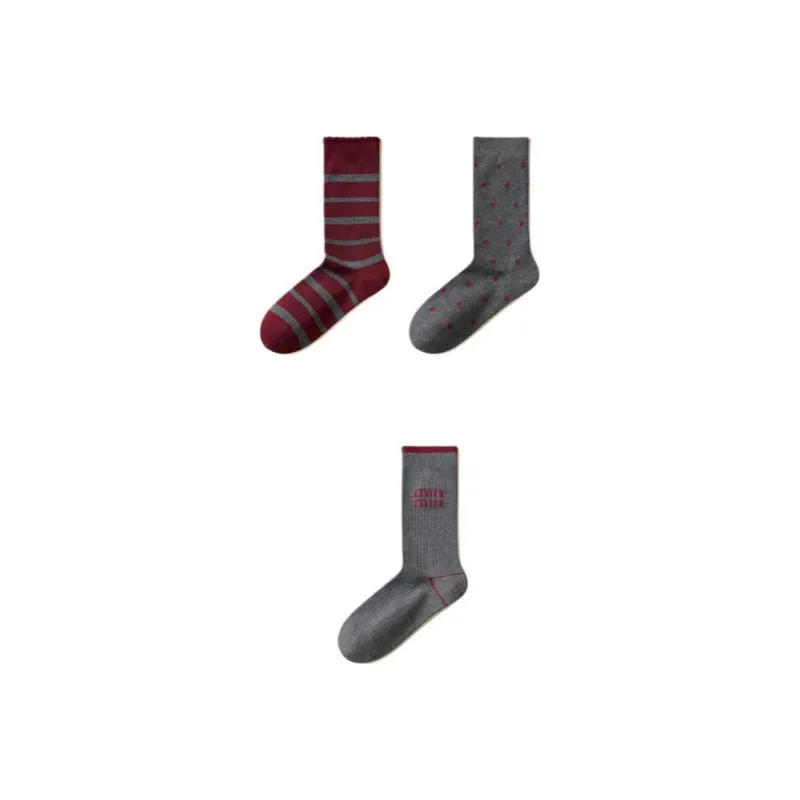 Temooues Mid Calf Socks Women's Combo Set-8