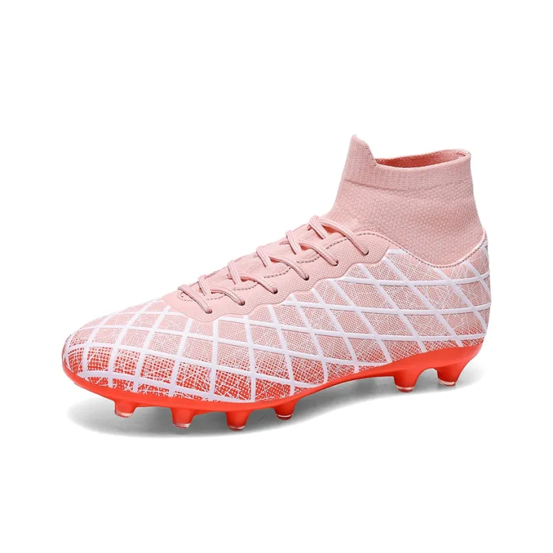 BIANSULONG FG Rubber Long Studs TF Rubber Broken Studs Cushioned Slip Resistant Abrasion Resistant Soccer Shoes Unisex-36