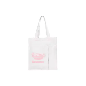 Kawasaki Canvas Inside Slip Pocket Can Hold Two Rackets Shoulder Bag Regular Unisex Kitty Pink/Puppy Blue