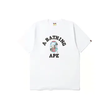 A BATHING APE Patchwork College Tee