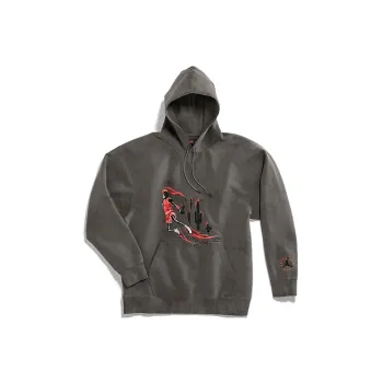 JORDAN Washed Suede Hoodie