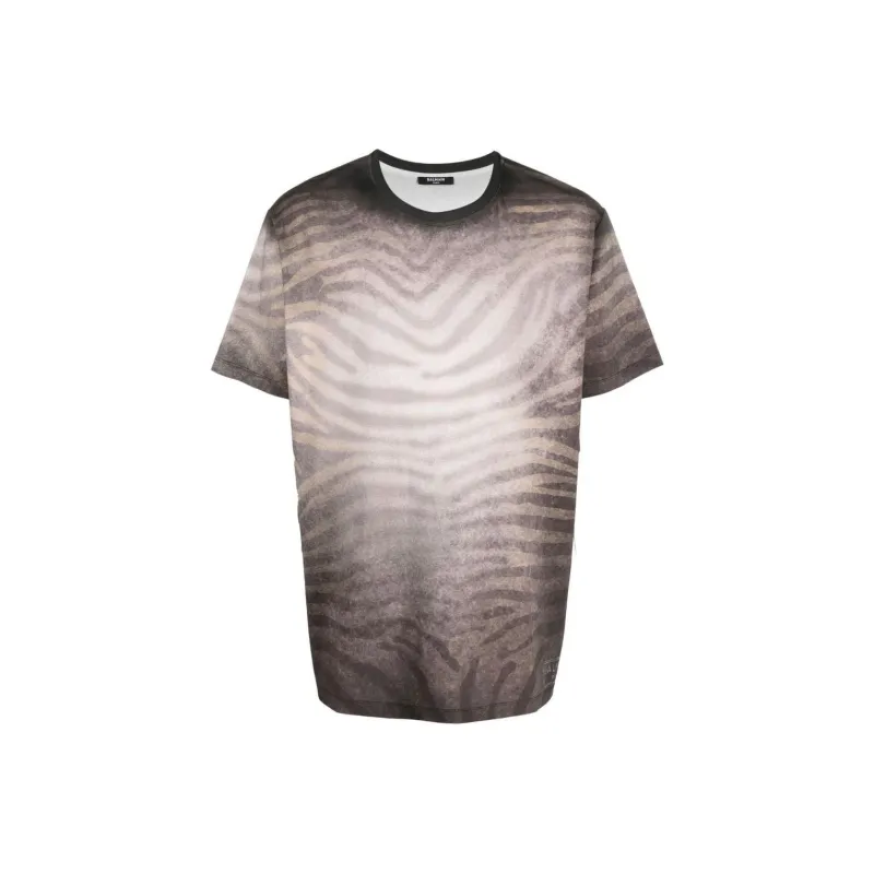 BALMAIN T Shirts Men Light Brown-0