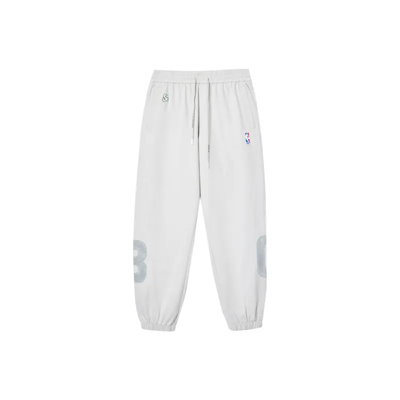 JACK JONES· x NBA JACK&JONESxNBA Spring Summer Knitted Sweatpants Men's C42 Stone Gray-0