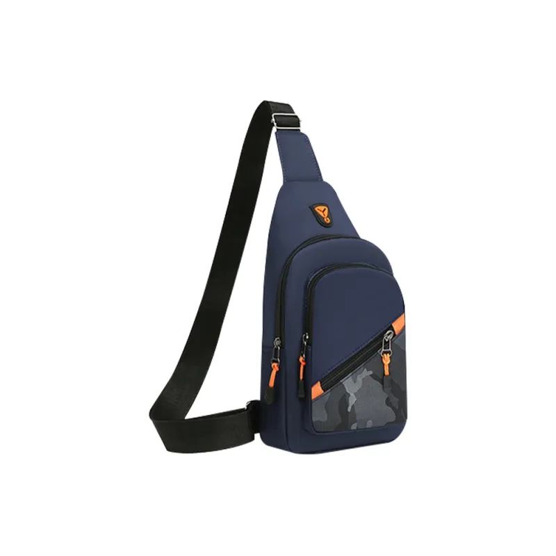 Yalu Composite Nylon Cloth Crossbody Bags Sling Bags Unisex Dark Gray/Navy Blue/Black-2