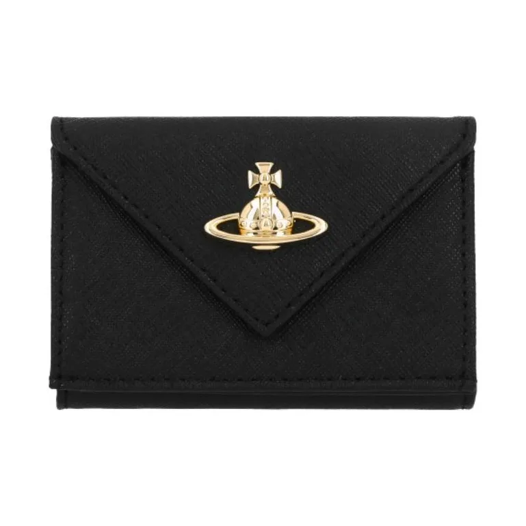 Vivienne Westwood Cow Leather Wallet Unisex Black-0