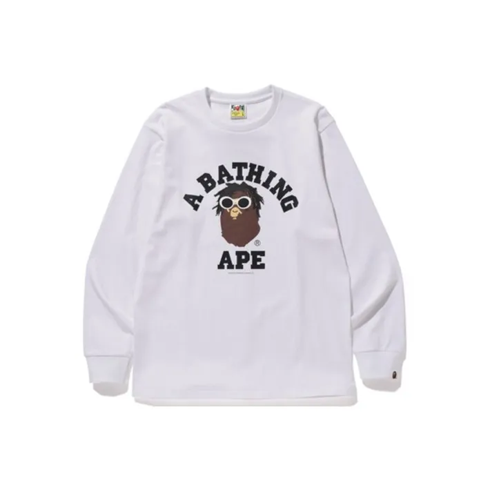 Bape Wiz Khalifa Shark College L/S Tee-0