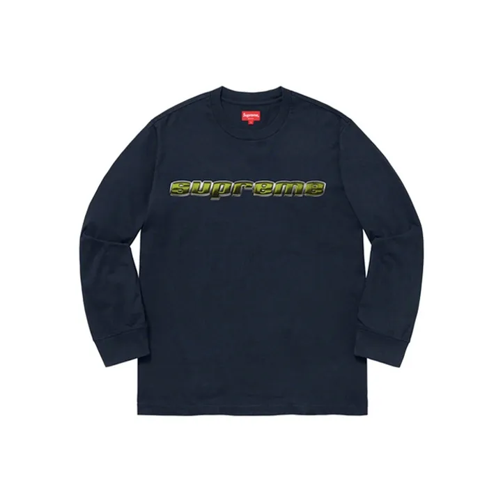 Supreme Chrome Logo L/S Top-0