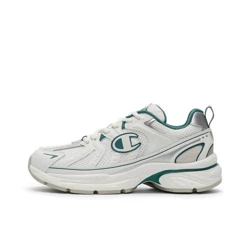 Champion Low Top Running Shoes Women's Milk White/Fir Green