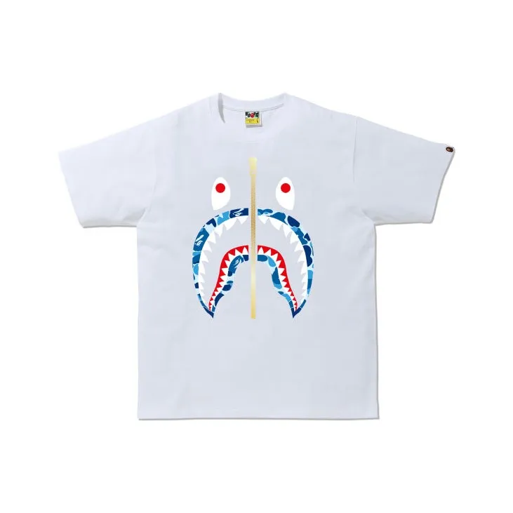 Bape Abc Gold Zip Shark Tee-4