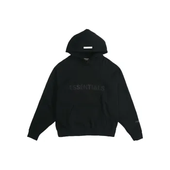 Fear Of God Essentials 3D Silicon Applique Pullover Hoodie