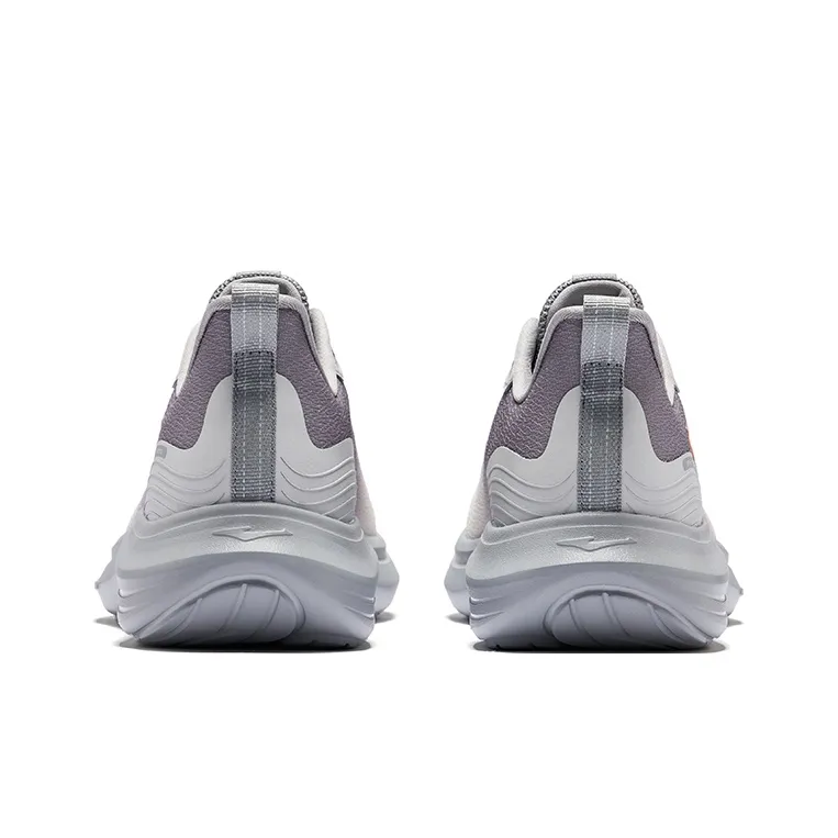 Erke Yunyi Cushioning Breathable Rebound Low Top Casual Running Shoes Men's Mist Gray-3
