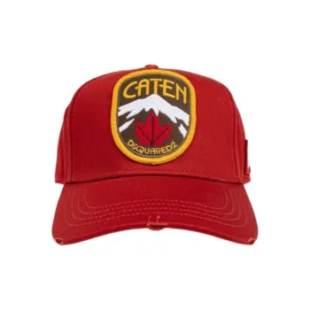 DSQUARED 2 Caten Patch Distressed Baseball Cap