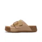 Single Buckle Slippers-Apricot
