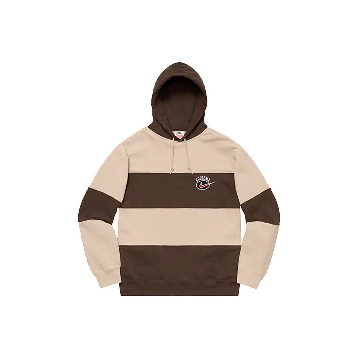 Supreme Nike Stripe Hooded Sweatshirt-0