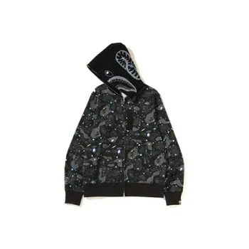 A BATHING APE Relaxed Space Camo Full Zip Hoodie