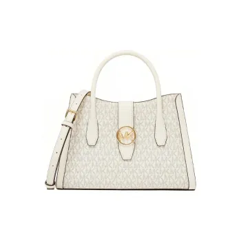 MICHAEL KORS Gabby Artificial Leather Crossbody Handbag Medium Size Women's Vanilla White