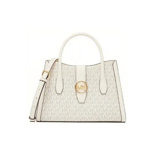MICHAEL KORS Gabby Artificial Leather Crossbody Handbag Medium Size Women's Vanilla White