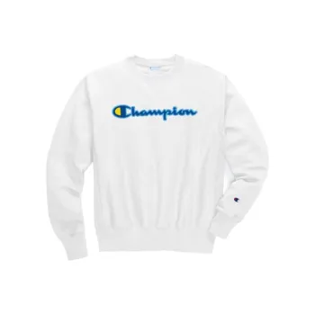 Champion Crew Neck Loose Fit Regular Sweatshirt US Version Unisex White