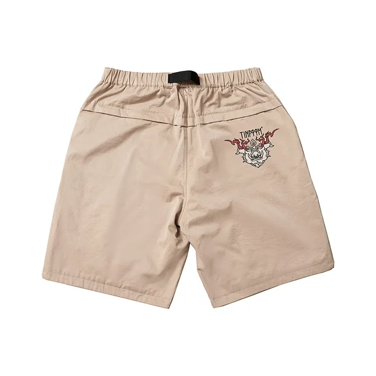 WOOKONG Cargo Shorts Unisex Khaki-1