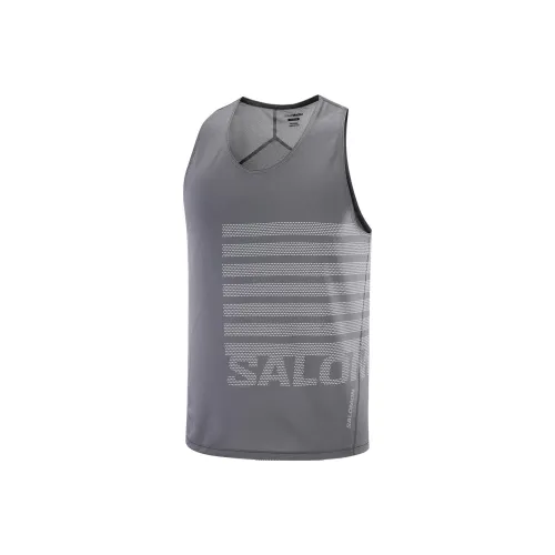 SALOMON SENSE AERO Tank Tops Men's Gray
