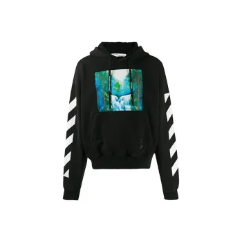 OFF WHITE Waterfall Diagonal Hoodie