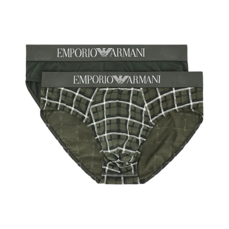EMPORIO ARMANI Underpants Men's 2 Pack Green-0