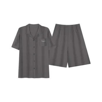 MIIOW Cool One Summer Series Pajama Set Men's Dark Gray
