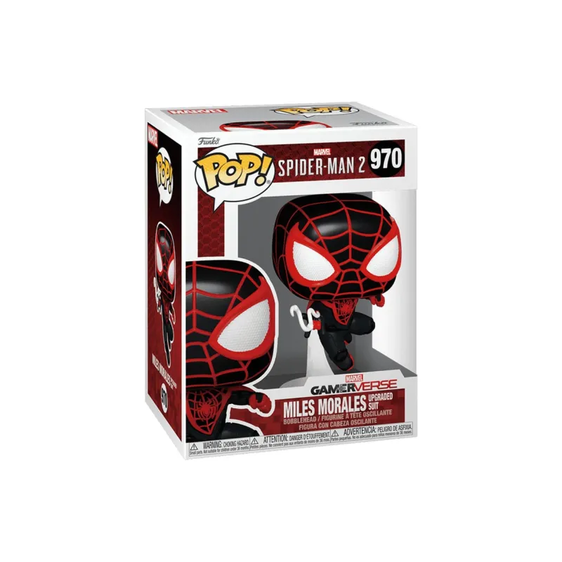 Funko Spider Man 2 Miles Morales Upgraded Red Suit Chibi Figures-1