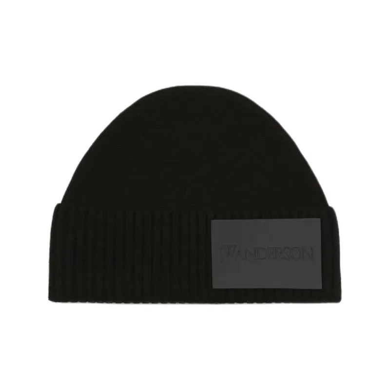 JW Anderson Logo-appliqué Wool Beanie-2