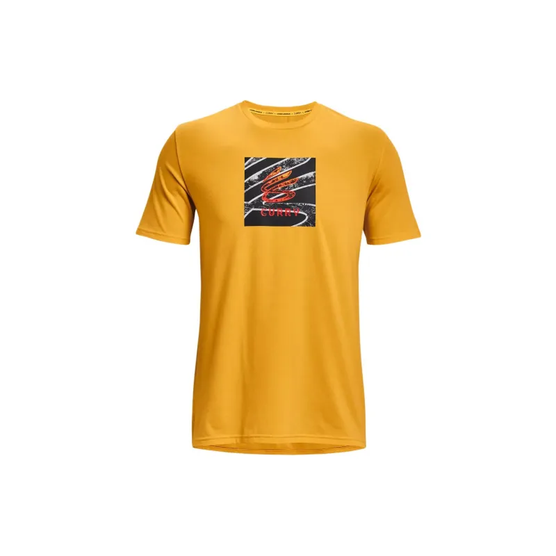 Under Armour T Shirts Men Sunrise Orange-0