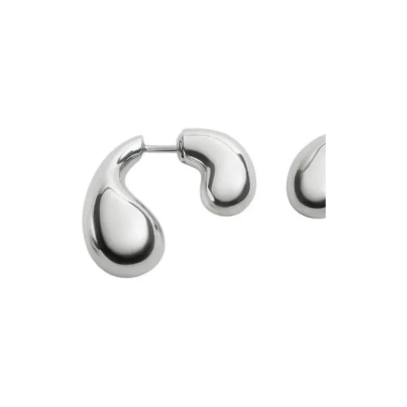 Bottega Veneta Earrings Unisex Silver-1
